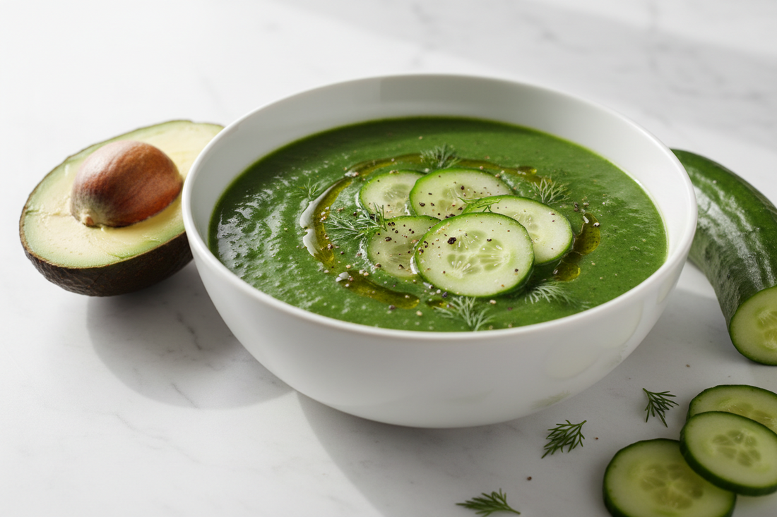 Chilled Cucumber & Avocado Gazpacho