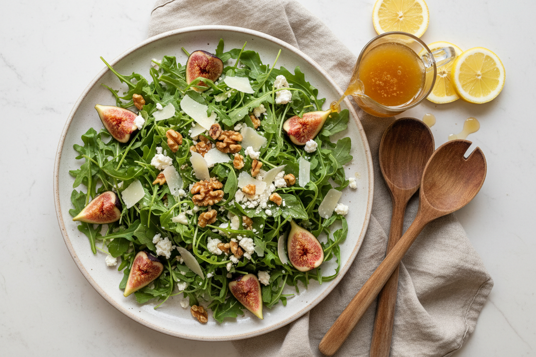 Fig & Arugula Salad with Honey-Lemon Vinaigrette