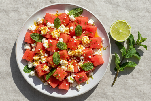 Watermelon, Feta & Mint Salad with Chili-Lime